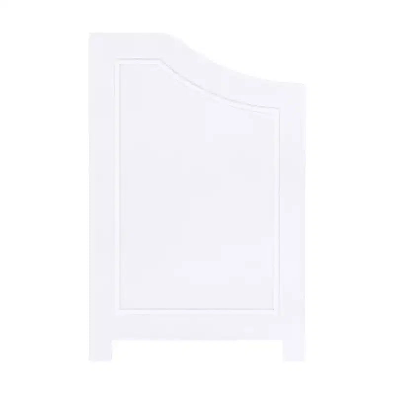 Household Essentials Design Trends Banc à linge avec façade à persiennes et coussin en mousse blanc : panier à linge avec couvercle, doublure amovible
