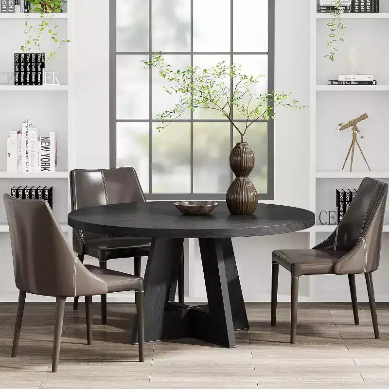 Table à manger ronde de 120 cm pour 4 personnes