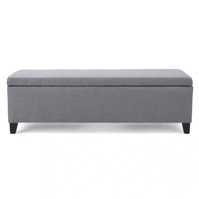 Banc de rangement rembourré moderne pour entrée de salon
