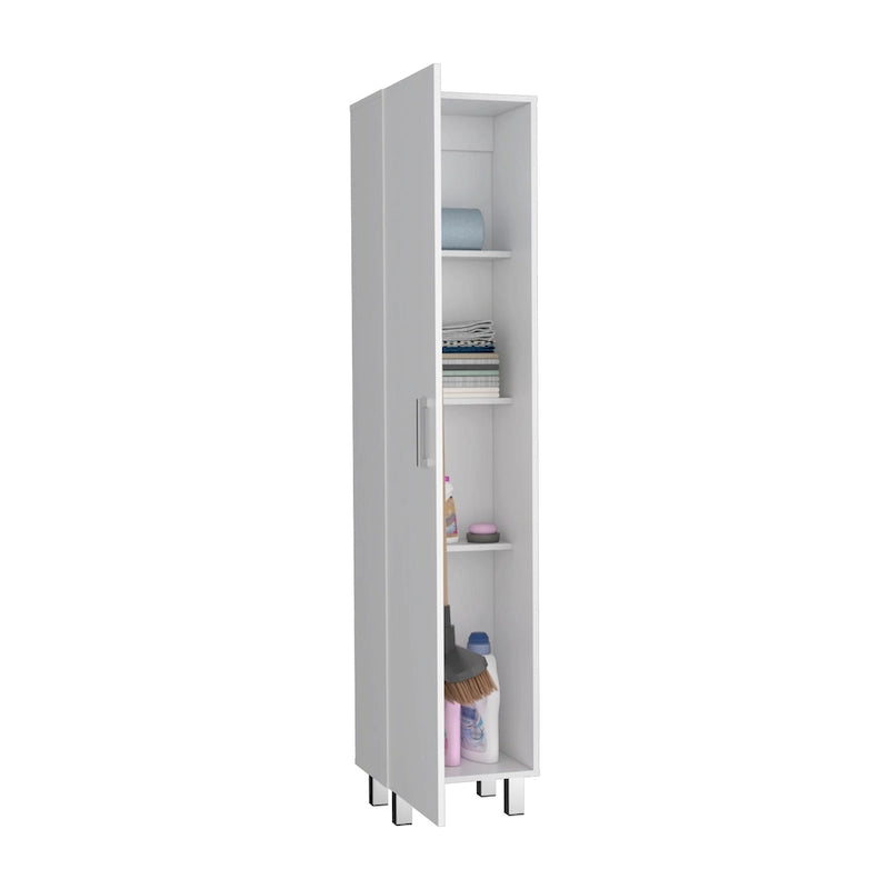 Vintro 71 Meuble de rangement haut 5 étagères Armoire de balais - N/A