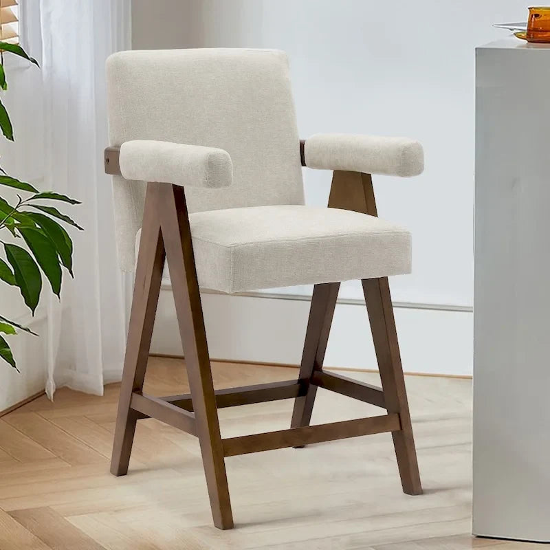 Tabouret de comptoir rembourré contemporain, unité