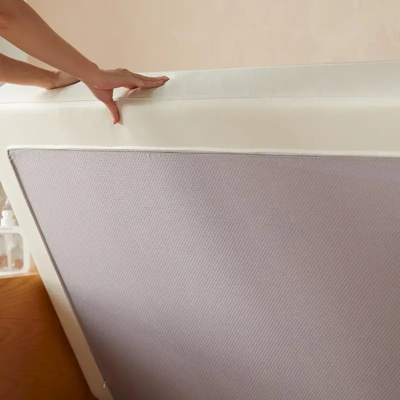 Canapé beige en coton JASIWAY avec structure en bois