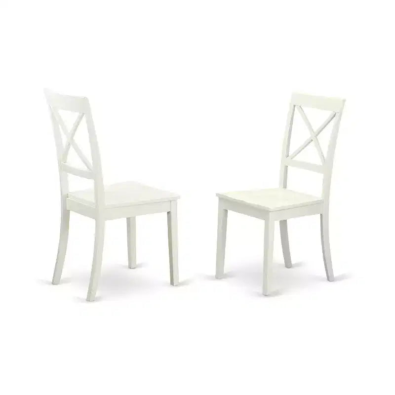 Ensemble de salle à manger HomeStock avec table antique brillante et 2 chaises