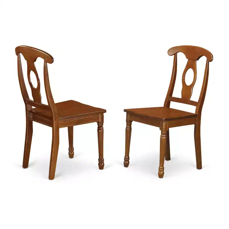 Ensemble de salle à manger HomeStock avec rallonge papillon et chaises de style ovale