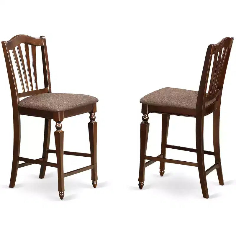 Ensemble de salle à manger hauteur comptoir HomeStock, table carrée noire avec rallonge papillon et 8 chaises