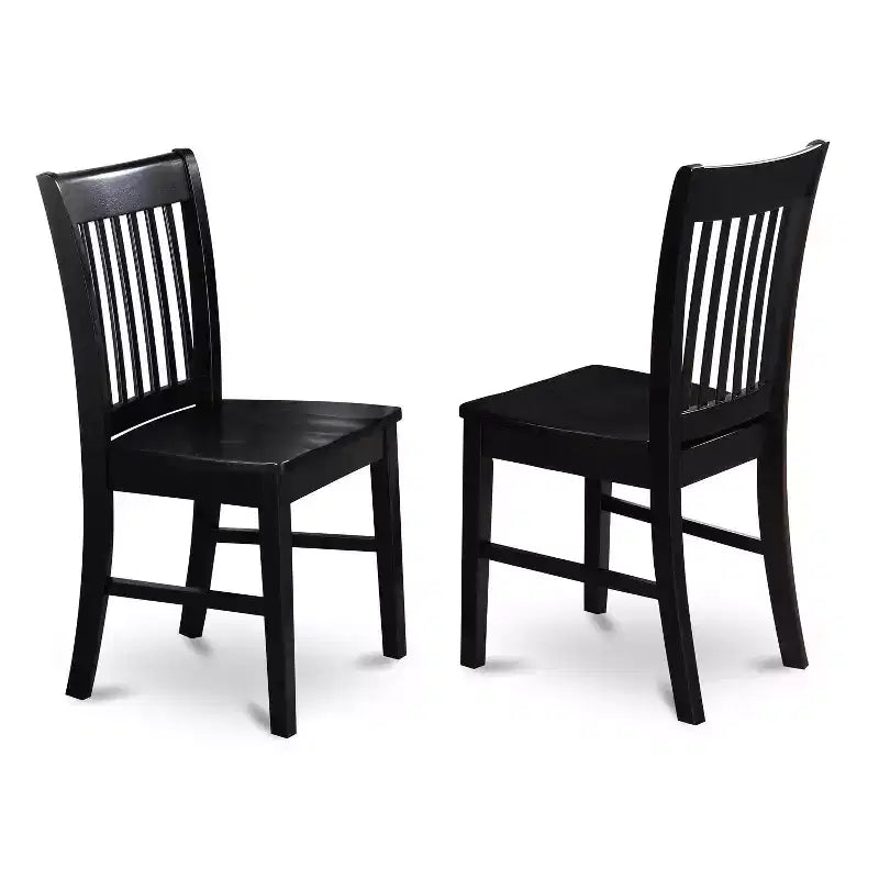 Ensemble de salle à manger moderne HomeStock WENO7 noir avec rallonge papillon et 6 chaises