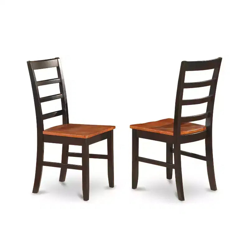 Ensemble de salle à manger moderne, table carrée 54x54 avec rallonge papillon, 8 chaises, fini cerisier noir