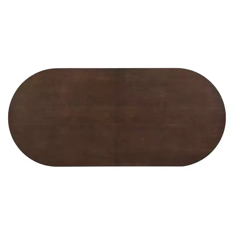 Christopher Knight Home Ilumia - Chaises de salle à manger capitonnées rustiques en rotin et bois d'hévéa, 7 pièces, avec table ovale à double piédestal