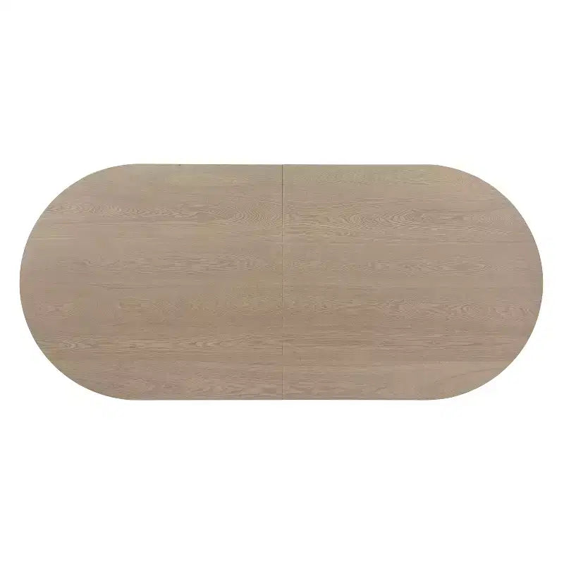 Christopher Knight Home Ilumia - Chaises de salle à manger capitonnées rustiques en rotin et bois d'hévéa, 7 pièces, avec table ovale à double piédestal