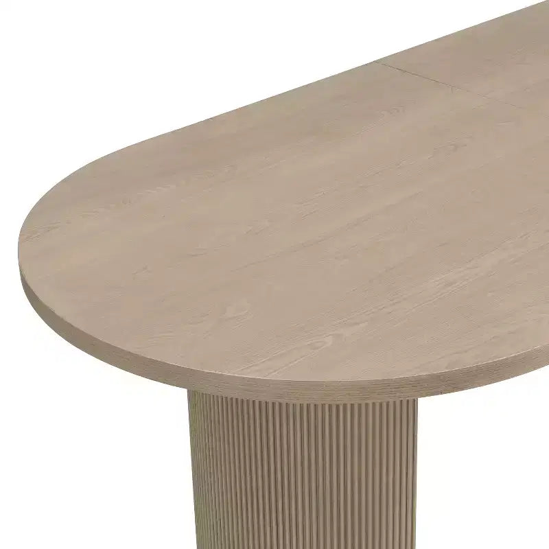 Christopher Knight Home Ilumia - Chaises de salle à manger capitonnées rustiques en rotin et bois d'hévéa, 7 pièces, avec table ovale à double piédestal