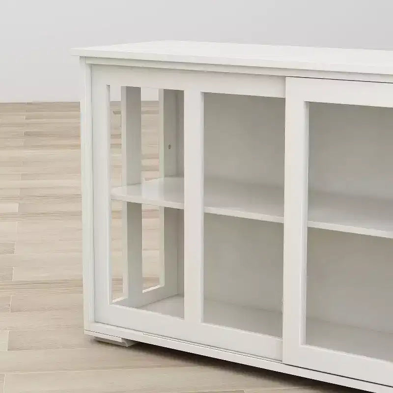 Buffet avec rangements, buffet de cuisine avec portes vitrées, meuble d'appoint pour bar à café pour salon ou salle à manger