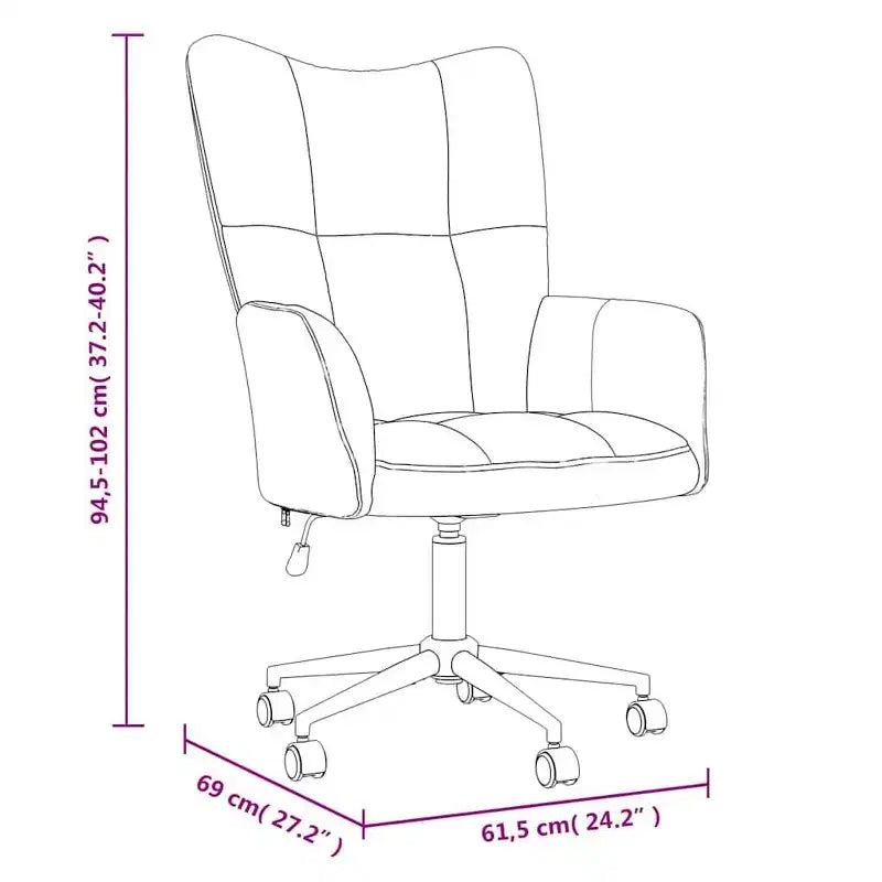 Fauteuil relaxant Velours gris clair (100 % polyester), Pieds en acier