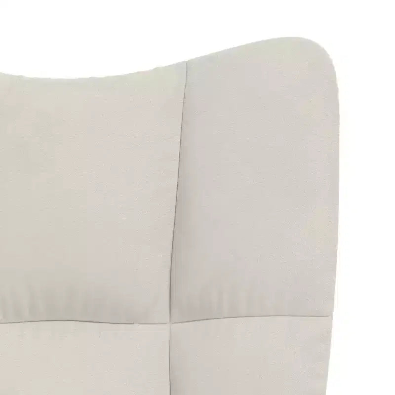 Fauteuil relaxant Velours gris clair (100 % polyester), Pieds en acier