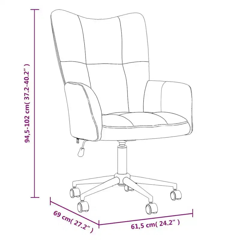 Fauteuil relaxant Velours gris clair (100 % polyester), Pieds en acier