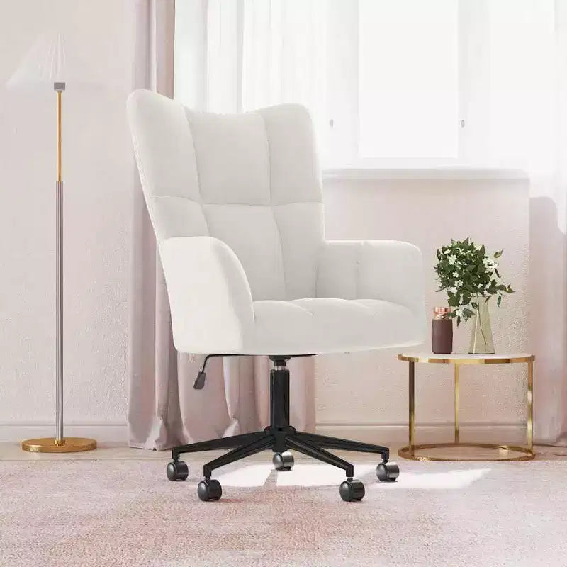 Relaxing Chair Light Gray Velvet (100% polyester), Steel Standard