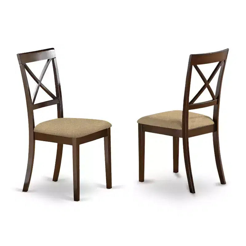 Ensemble de salle à manger HomeStock Belmont - Table et 2 chaises, Cappuccino