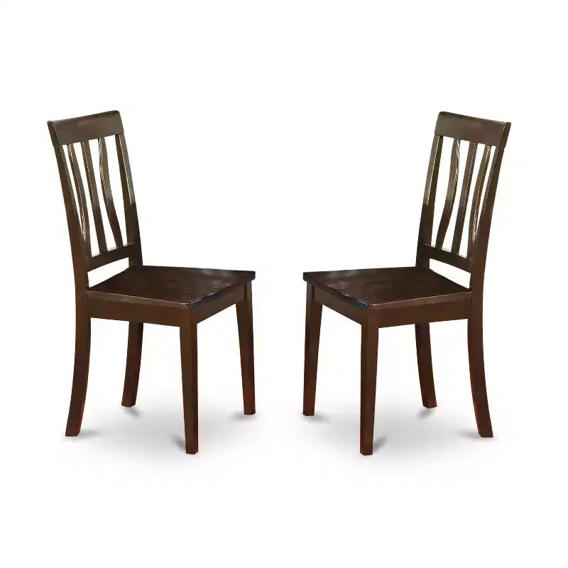 Ensemble de table de cuisine HomeStock Belmont - table et 2 chaises de salle à manger, cappuccino