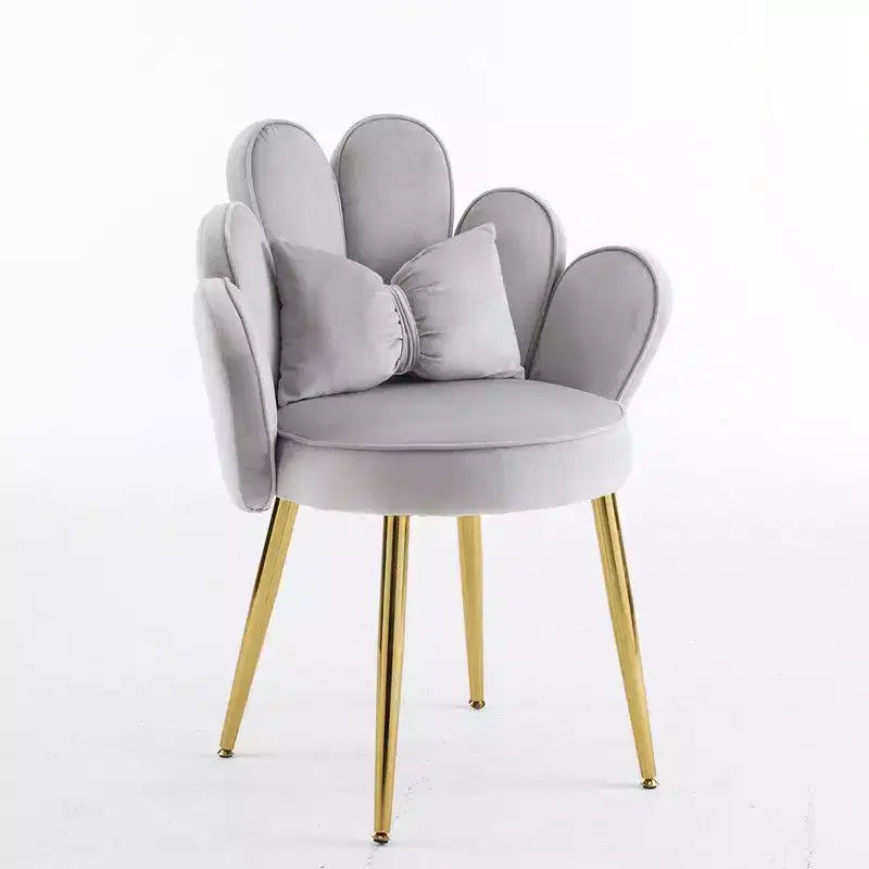 Velvet Accent Chair With Pillows