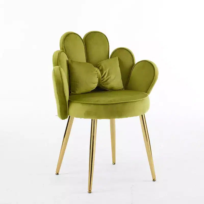Velvet Accent Chair With Pillows