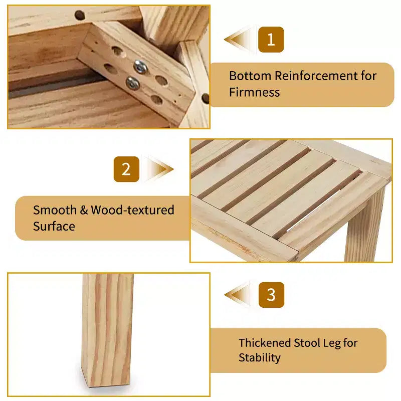 Banc à chaussures en bois massif de 52 po pour entrée, chambre ou couloir C Banc de rangement au design moderne pour foyer, placard, porte d'entrée, salon