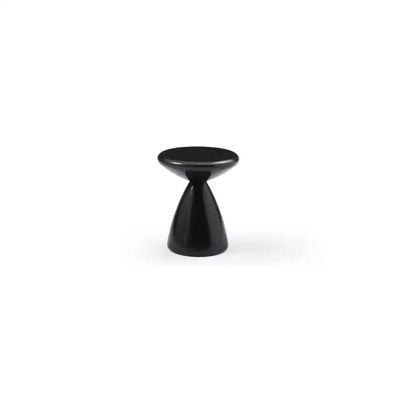 45 in.H Black Color Round Metal Table Top End Table 1 -piece