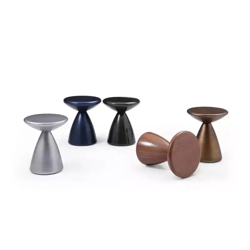 45 in.H Black Color Round Metal Table Top End Table 1 -piece