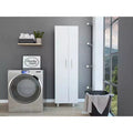 HomeStock 71.3 in H and 73.5 in.W Metal Utility Storage Cabinets with 2 -Doors and 4 Shelves
