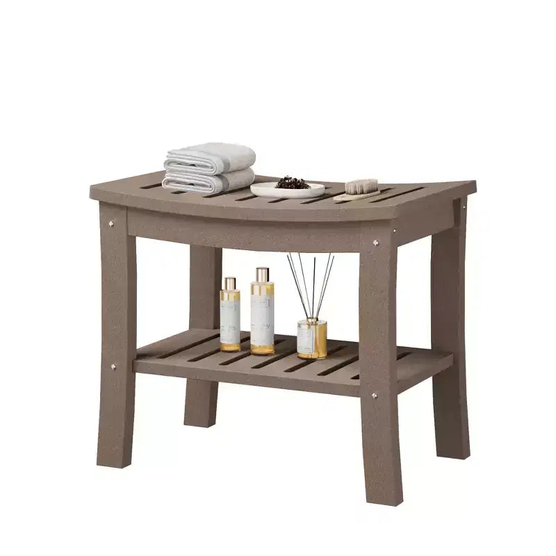 Showers Bench with Storage Shelf for Inside Shower, Waterproof Showers Stool/Chair for Bathroom