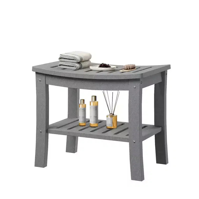 Showers Bench with Storage Shelf for Inside Shower, Waterproof Showers Stool/Chair for Bathroom