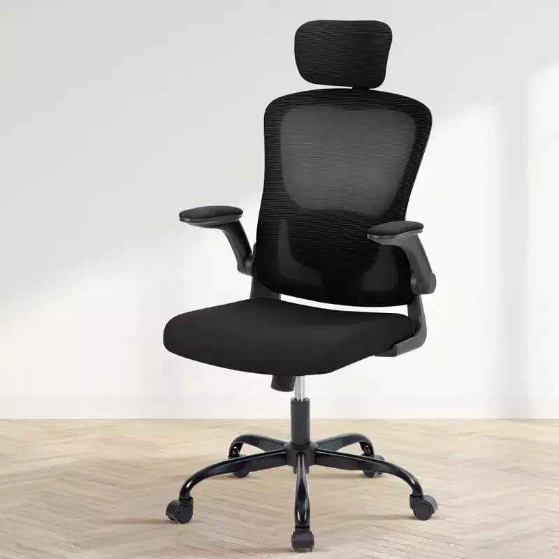 GustoWave Rolling Ergonomic Office Chair with Adjustable Headrest, Mesh High Back Computer Chair for Desk and Home Office