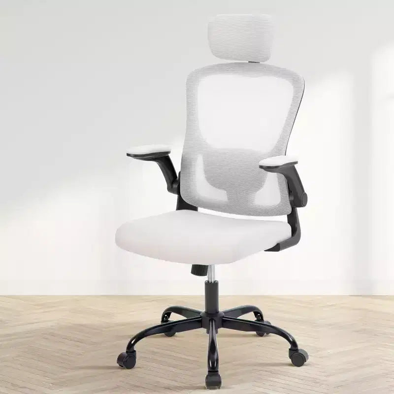 Rolling Ergonomic Office Chair with Adjustable Headrest, Mesh High Back Computer Chair for Desk and Home Office