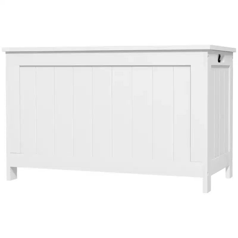 29.9 Storage Trunk w/ 2 Safety Hingesen Storage Bench w/ Side Handles, Storage Chest for Playroom