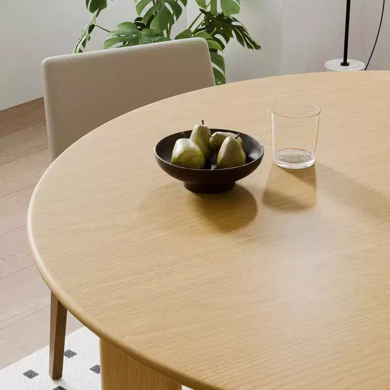 45 Inch Walnut Colored Circular Dining Table, Suitable For Dining With Multiple People At The Same Time, Suitable For Both Dining And Living Rooms