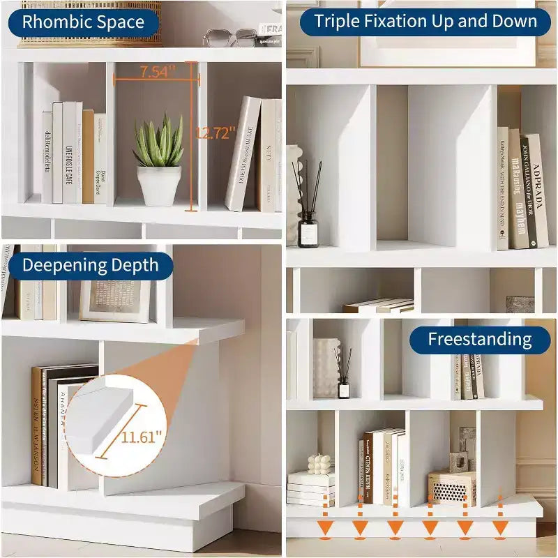 8 étagères de rangement cubes, bibliothèque ouverte avec 10 panneaux arrière amovibles, étagère pour salon, chambre, entrée