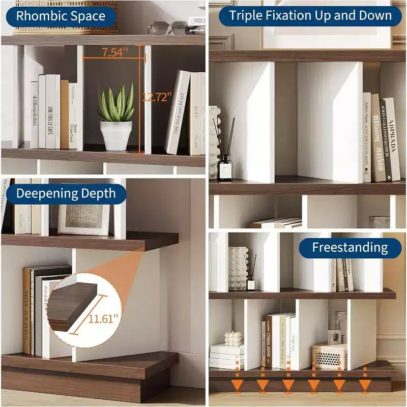 8 étagères de rangement cubes, bibliothèque ouverte avec 10 panneaux arrière amovibles, étagère pour salon, chambre, entrée