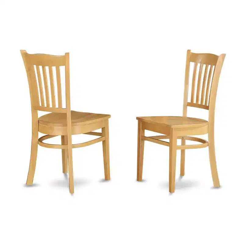 HomeStock Ensemble de 5 meubles de salle à manger, comprenant une table rectangulaire avec plateau en bois massif finition chêne naturel, 2 bancs et 2 chaises