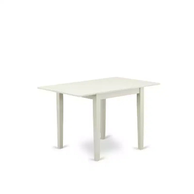 Ensemble table à manger 4 chaises - Tissu en lin bleu et blanc - Ensemble de cuisine moderne en bois