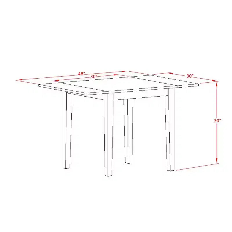 Ensemble table à manger 4 chaises - Tissu en lin bleu et blanc - Ensemble de cuisine moderne en bois