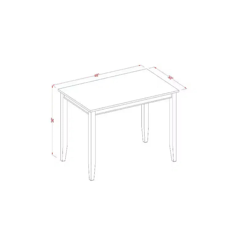 Ensemble de salle à manger hauteur comptoir - Table et chaises 3 pièces - Ensemble de pub de cuisine moderne - Table 30x48 pouces