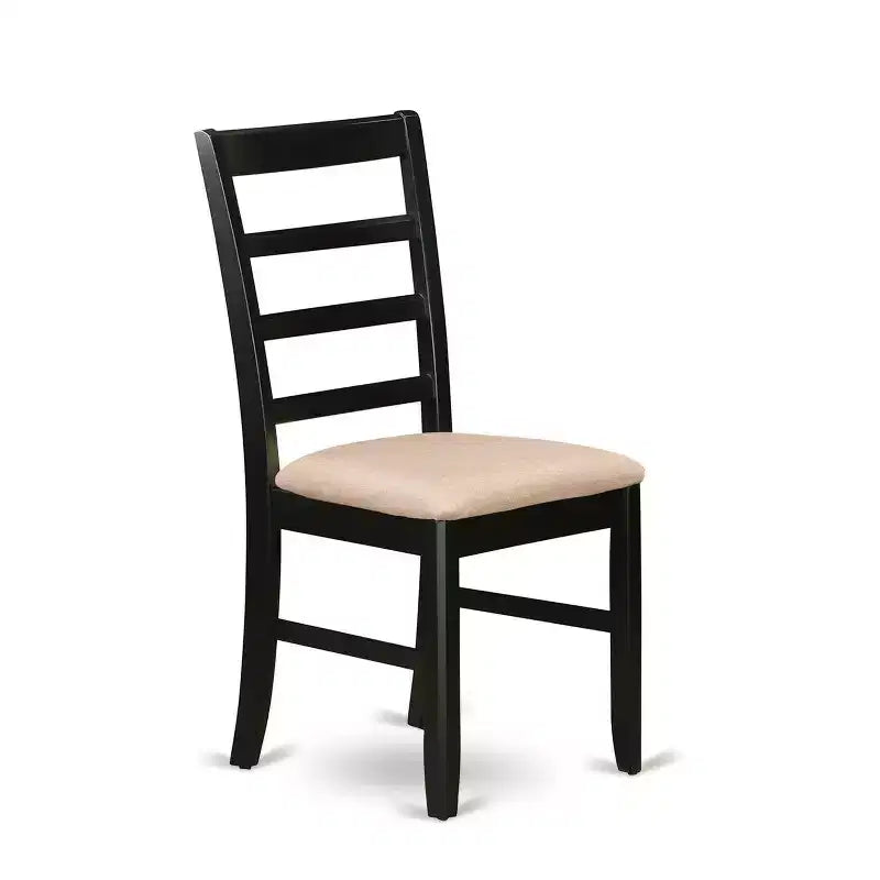 Ensemble de salle à manger médiéval rond – 5 pièces Chaises et table de cuisine – Tissu en lin – 42 pouces