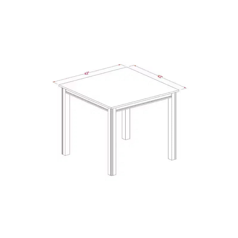 Ensemble de salle à manger 3 pièces HomeStock avec table de hauteur comptoir et plateau en bois massif finition chêne marron naturel
