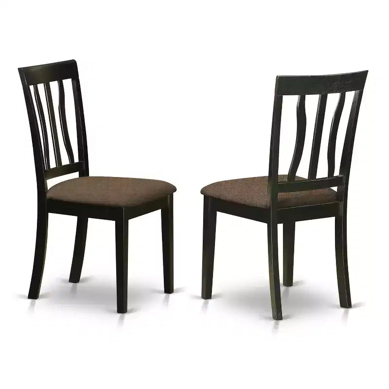 Ensemble de Dînette Ronde pour Cuisine - Table de 42 Pouces et 4 Chaises - Meubles de Salle à Manger Modernes