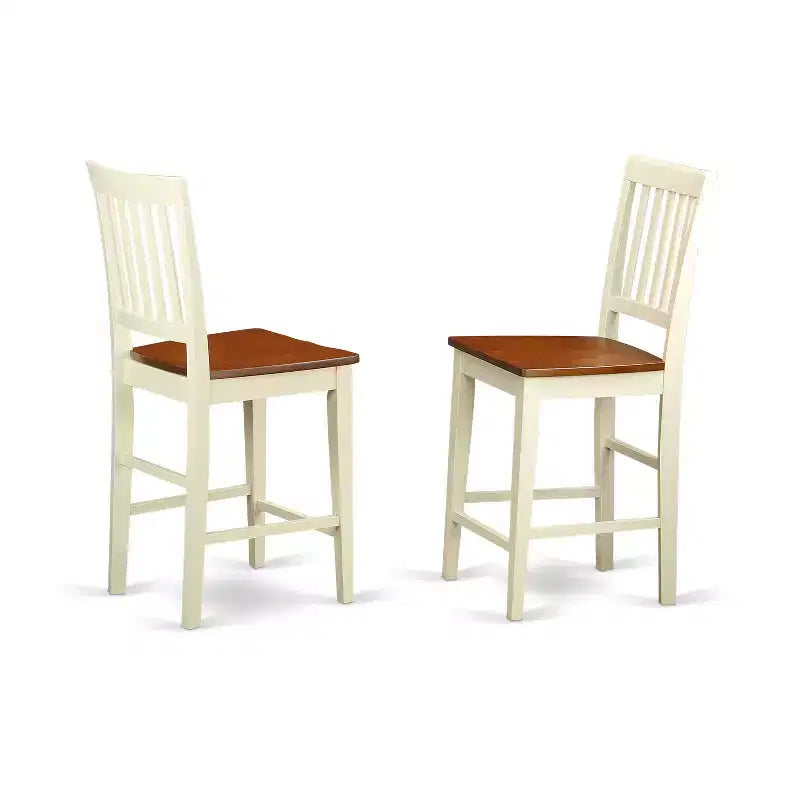 Ensemble table haute - Set de salle à manger 3 pièces style pub vintage avec tabourets