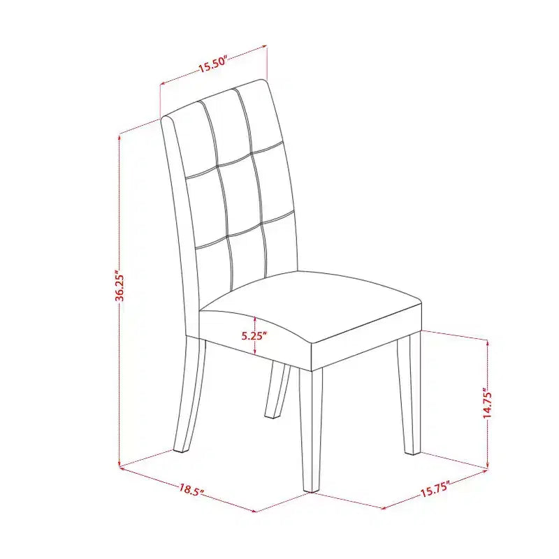 Ensemble table à manger ronde avec 2 chaises - Ensemble de table de salle à manger moderne en chêne