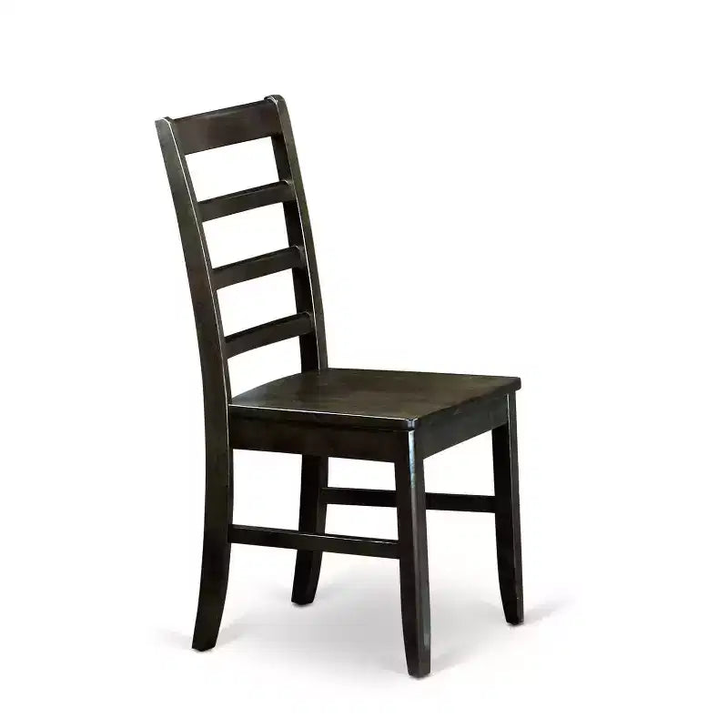 3-Piece Black and Cherry Finish Solid Wood Top - Dining Room Set - Seats-4