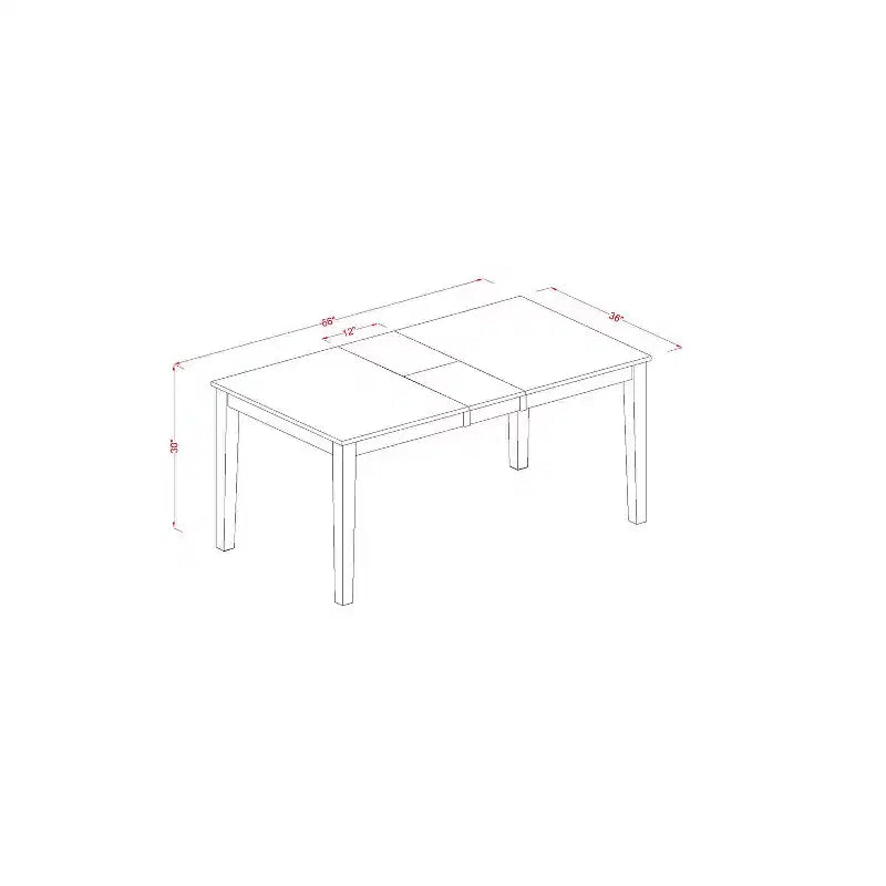 Ensemble de salle à manger 7 pièces, table de cuisine avec chaises - Ensemble de coin-repas en bois massif