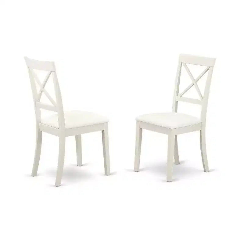 Ensemble de salle à manger 3 pièces - Table de cuisine ronde et 2 chaises - Design pour petit espace