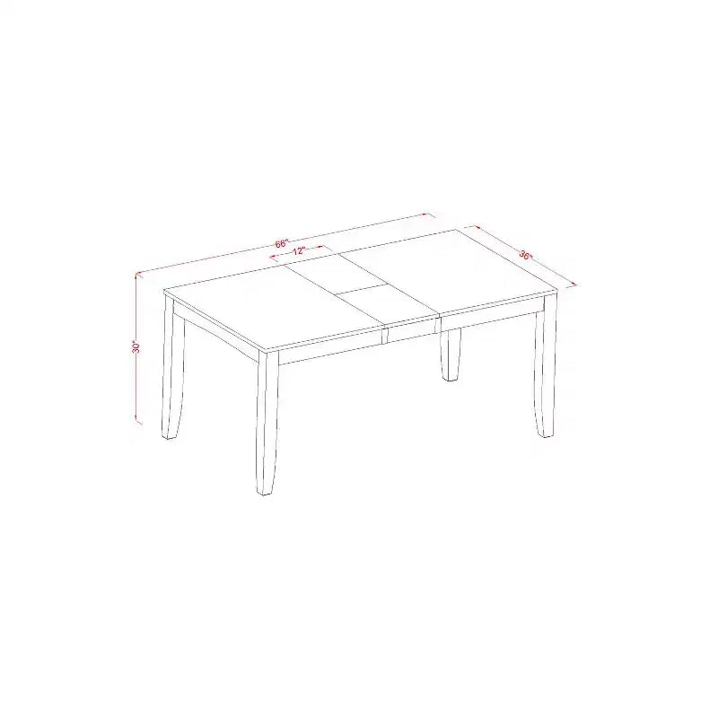 Ensemble de salle à manger Island Oasis - Table et banc avec 4 chaises - Table extensible 54/66 po