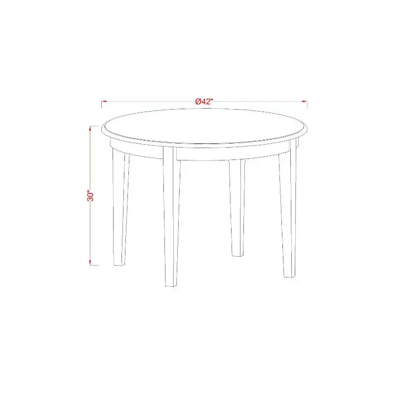 Ensemble de salle à manger rétro pour cuisine - Table et chaises 5 pièces - Ensemble dînette en bois massif - Style ferme moderne