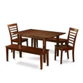 Rustic Dinette Set 5 Piece Table & Chair Set - Small Kitchen Dining Table